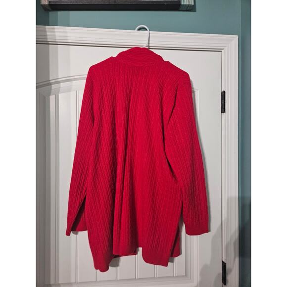 Lands End Cashmere Cable Cardigan Sweater Size 2XL - Picture 5 of 5